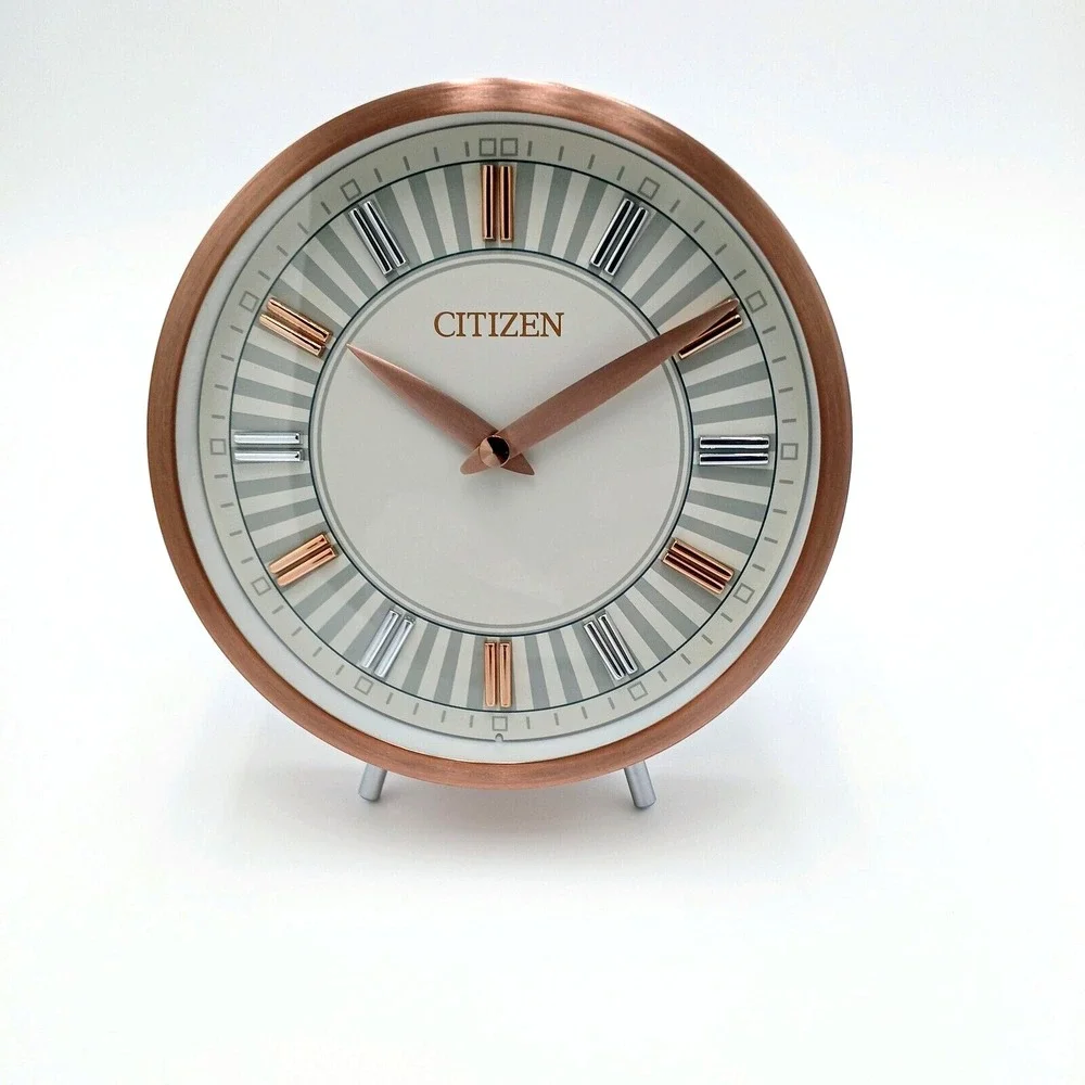 CITIZEN TABLETOP CLOCK THE SANTA MONICA ROSE GOLD -TONE‎ CC1021